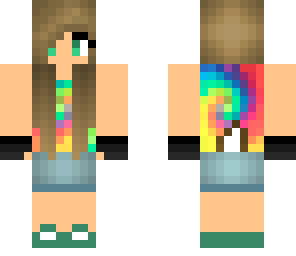 tie dye girl with deer tail