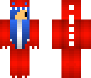 red 'n blue chibi dino gal