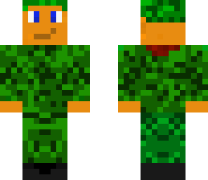 camouflage person