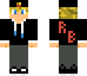 realrobotman in black blue white and red