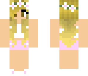 pink flower girl