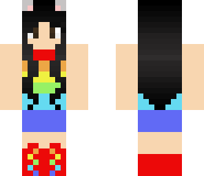 rainbow mouse girl