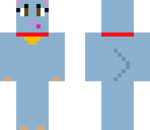 girl blue puppy