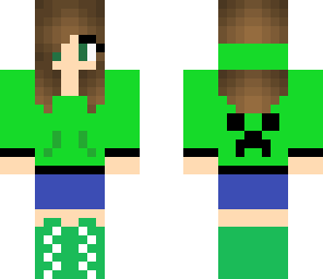 creeper hoodie girl