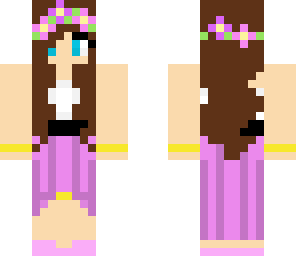 summer girl in dress