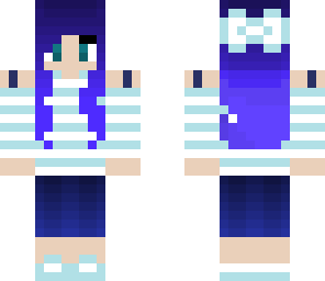 blue bow girl