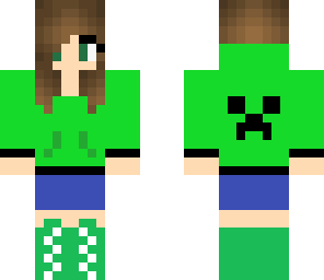 creeper hoodie girl