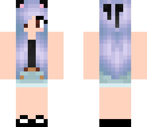 purple haired girl