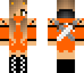 orange ninja girl