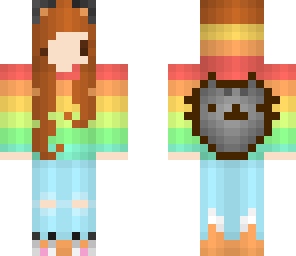 chibi rainbow pusheen hoodie 2