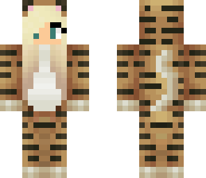 blonde tiger girl