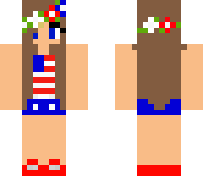 stars and stripes girl
