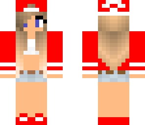 red skater girl