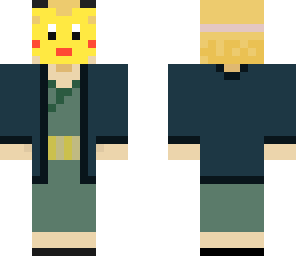 male yukata 4 with pikachu mask