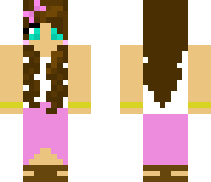 cute summer brunette girl