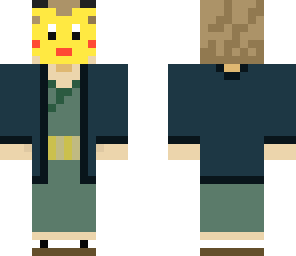 male yukata 7 with pikachu mask