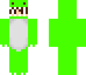 green dino scarf boy