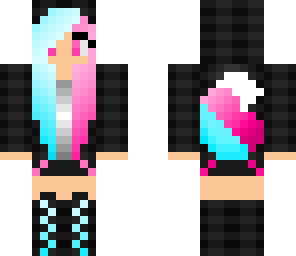 edited cotton candy fox girl