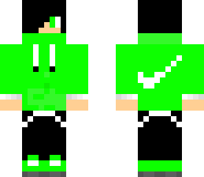 green hoodie