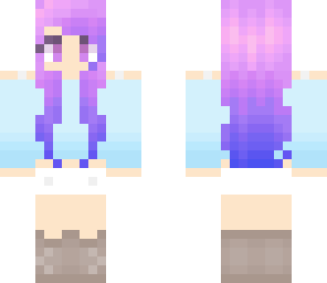 edited pink hair girl