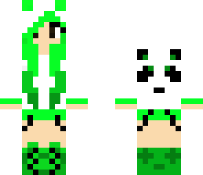 green panda