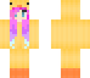 pastel hair girl duck