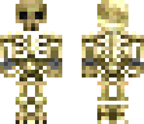 yellow skeleton chained
