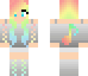 rainbow music girl