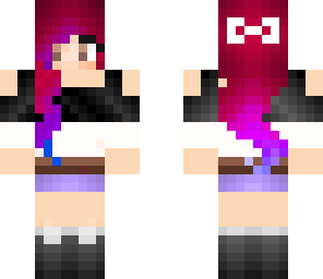 red purplish hair girl