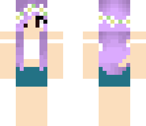 purple hair giirl