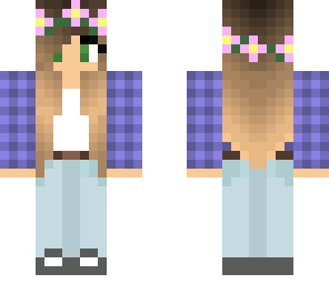 girl w cardigan and flowers