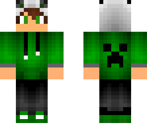 boy w green hoodie and panda hat