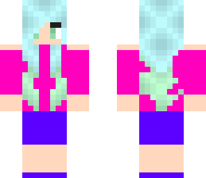 blue haired beaty