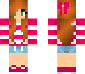 girl neon pink