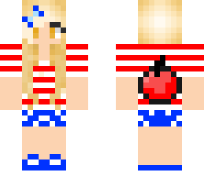 4th of july apple girl