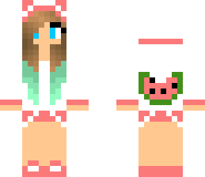 melon girl with dip dye