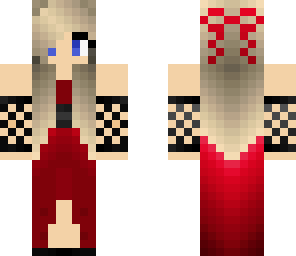 red prom girl