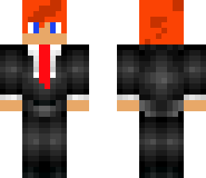 red head suit and tie