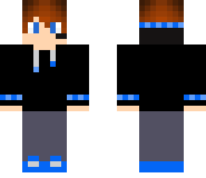 blue hoodie boy