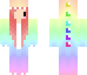 ombre rainbow dino onsie