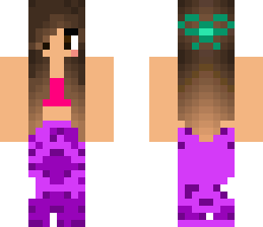 pink and purple mermaid