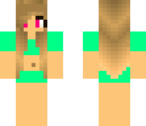 me in my swimsuit in minecraft