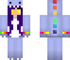 purple hair dino lgbt