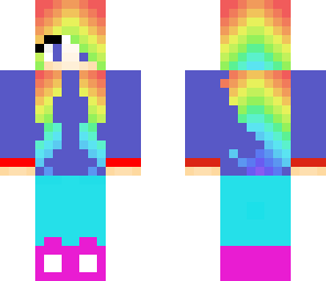 cute rainbow girl