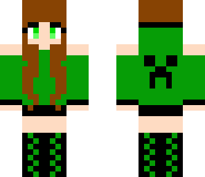 creeper hoodie girl