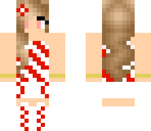 Candycane girl | Minecraft Skin
