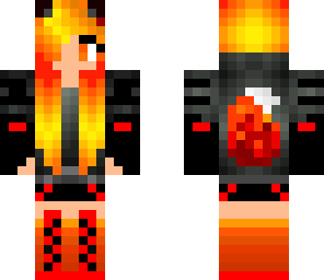 fire wolf girl gamer