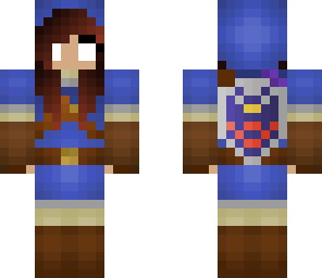 blue link herobrine girl