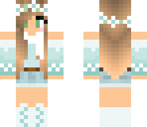 blue winter girl