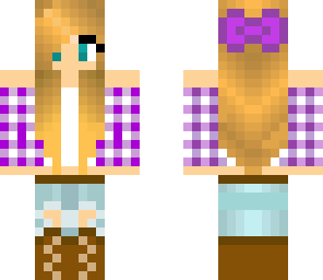 cute purple girl